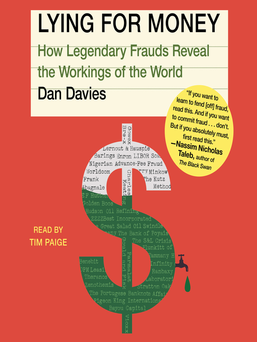 Title details for Lying For Money by Dan Davies - Wait list